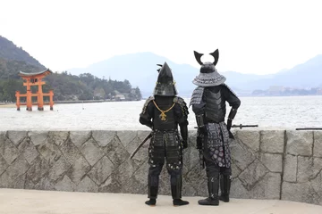 Cercles muraux Japon samouraï miyajima japon