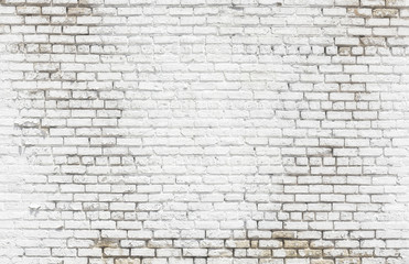 White brick wall texture
