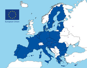european union map after the brexit