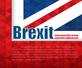 Britain flag,Abstract background, Brexit, Vector illustration