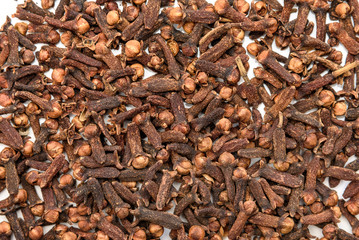 Dry cloves background