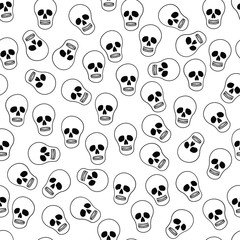 Background with skeletons. Background with skull skeleton. The background to Halloween with funny cartoon skeleton.