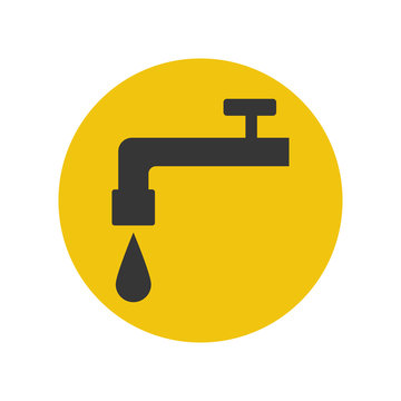 recommend clip art: Water tap silhouette icon