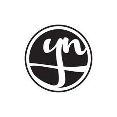 initial letter logo circle with ring