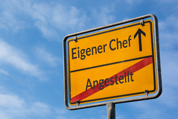 Schild 112 - Eigener Chef