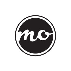 initial letter logo circle with ring