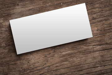 A blank envelope template