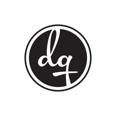 initial letter logo circle with ring