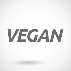  Illustration of    the text VEGAN
