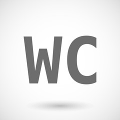  Illustration of    the text WC