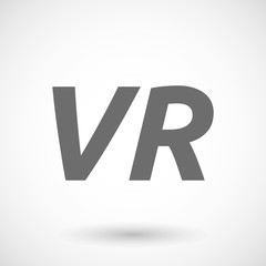 Illustration of    the virtual reality acronym VR