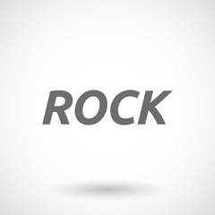  Illustration of    the text ROCK