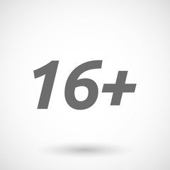Obraz premium Illustration of the text 16+