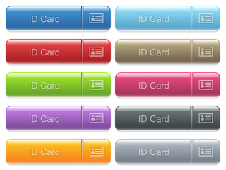 ID card captioned menu button set