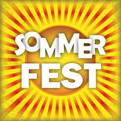 Sommerfest Retro Flyer