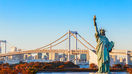 Statue of Liberty  in Odaiba, Tokyo