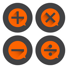 Fototapeta premium Basic Mathematical icon