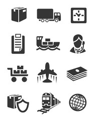 Logistic icon set