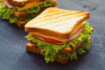 Freshly made clubsandwiches