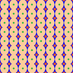 Rhombus and polka dot geometric seamless pattern 59.06