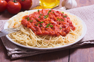 pasta with bolognese sauce