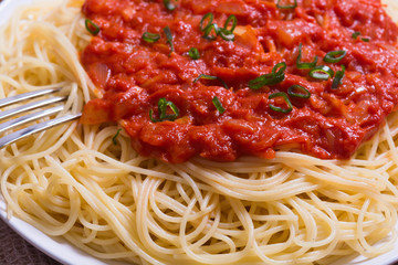 pasta with bolognese sauce