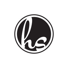 initial letter logo circle with ring