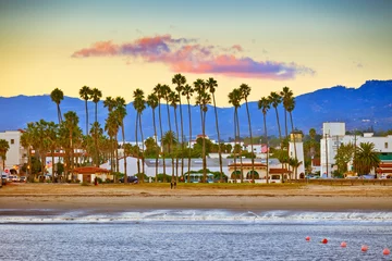 Foto auf Acrylglas View on Santa Barbara from the pier © sborisov