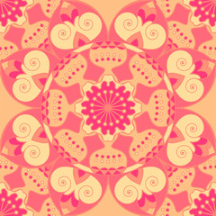 Seamless pattern. Decorative pattern in beautiful colors. Vector background