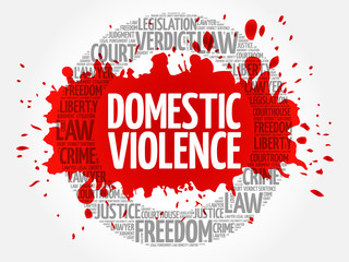 Domestic Violence word cloud concept