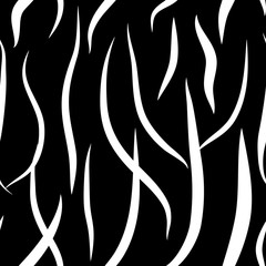 Wavy line white seamless pattern.