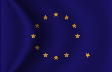 Vector of Euro flag concept for UK brexit