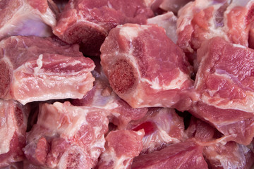 Fresh Pork bone prepare to Cook