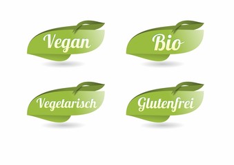 Icon Button Bio Vegan Vegetarisch Glutenfrei