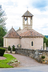 Fototapeta na wymiar church in Saint-Martin-de-Lixy, Burgundy, France