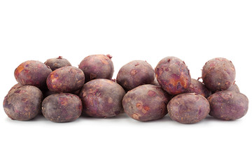 Young purple potatoes