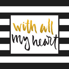 Hand drawn lettering poster