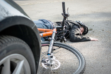 gefährlicher fahrradunfall