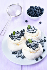 Dessert meringue cake