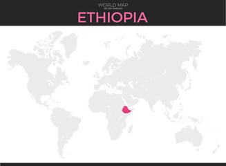 Federal Democratic Republic of Ethiopia Location Map