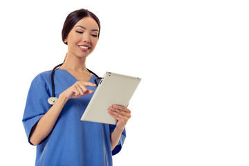 Fototapeta premium Beautiful Asian female doctor