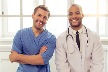 Handsome medical doctors