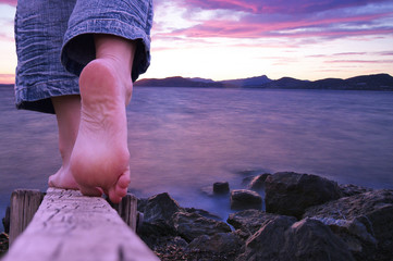 marche pieds nus - hyères l'almanarre