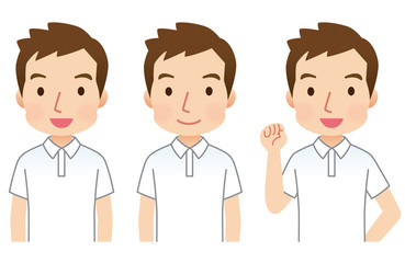 男性スタッフ　表情セット