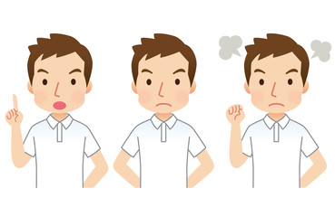男性スタッフ　表情セット