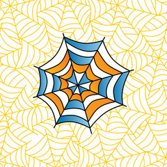colorful spider web art