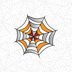 colorful spider web art
