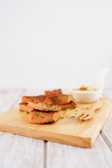 Fried Curried Fish Cake with Sweet Chili Sauce
