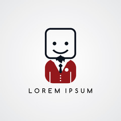 man avatar with formal suit