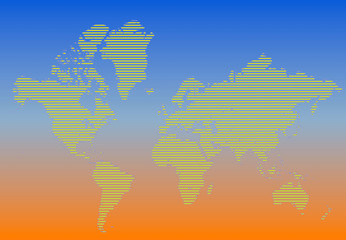 Mappa Terra 3D con colori e sfondi vari